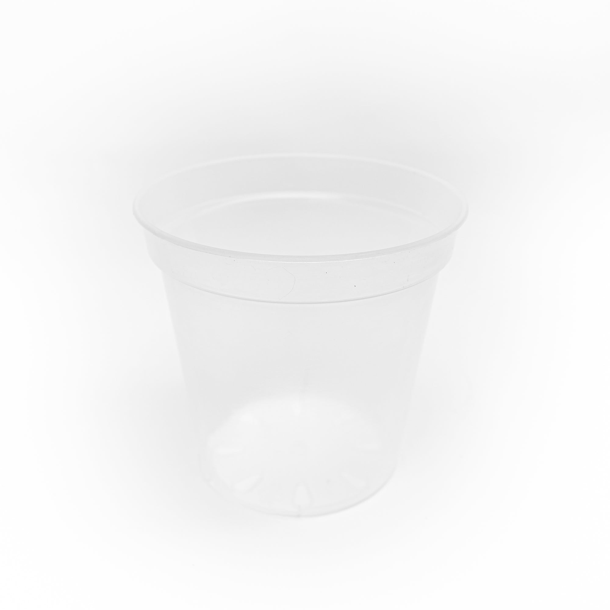 Clear Round Plastic Pot - L