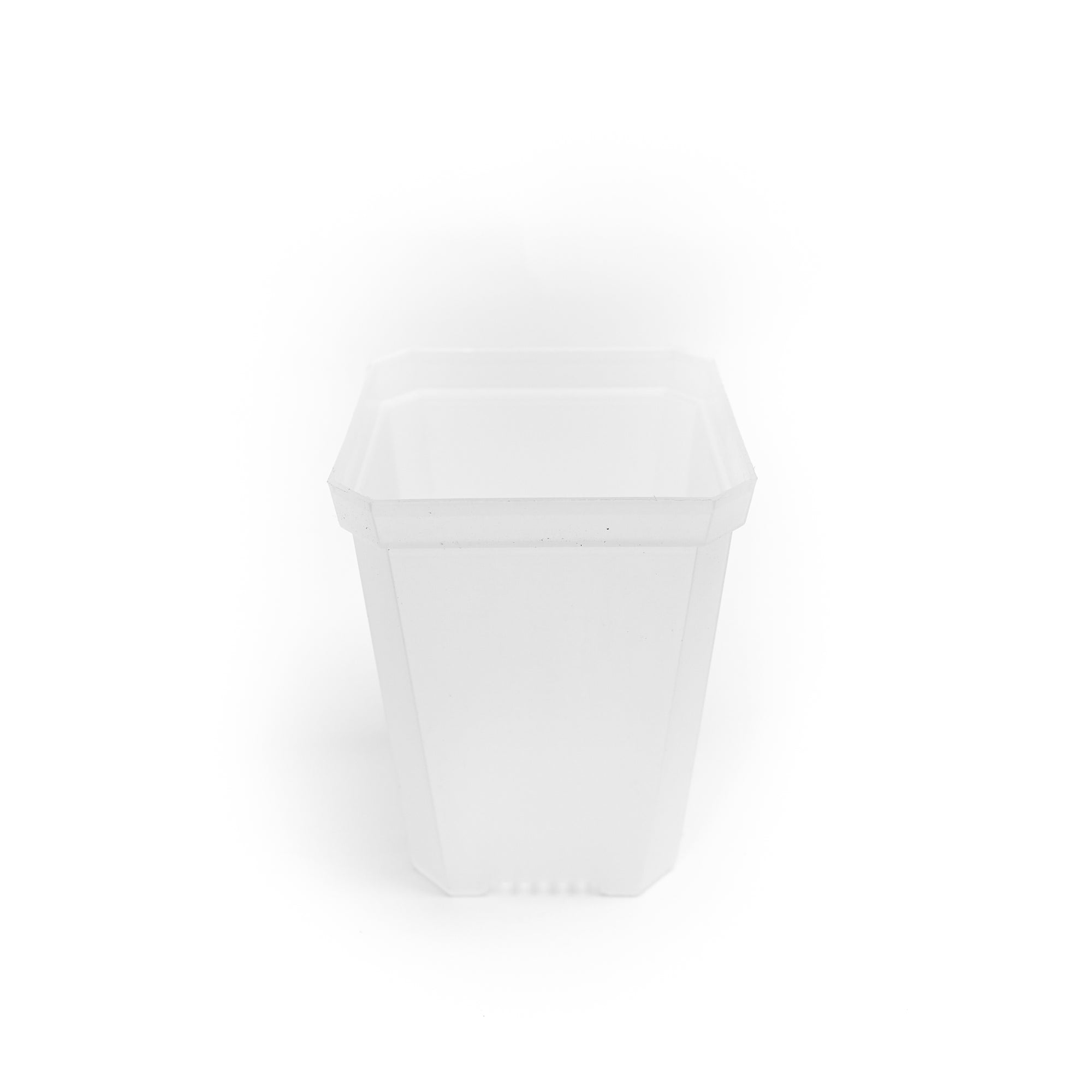 Frosted Square Plastic Pot - M